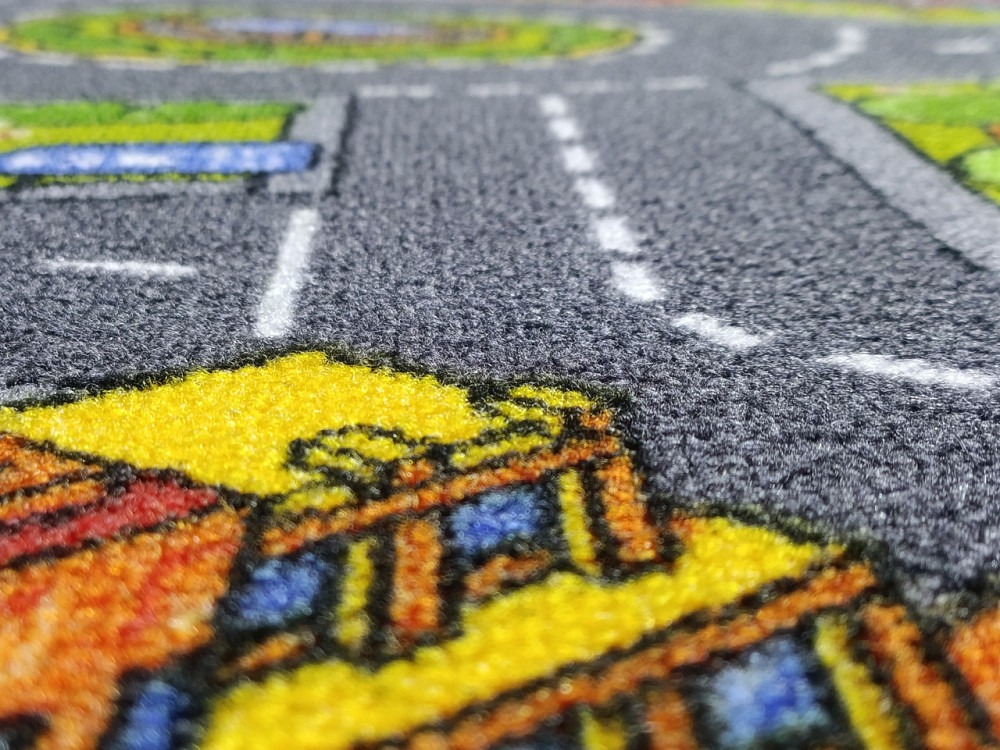 Ковролин для детской комнаты AW Big City с дорогами, ширина 3 метра. Каменское - изображение 3