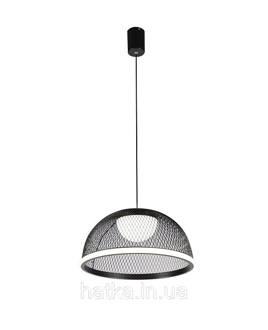 Підвісна світлодіодна люстра 2567/400 (Чорний) з пультом дистанційного керування Київ - фото 1