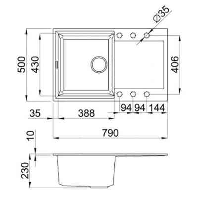 Мийка кухонна Elleci EASY 300 TITANO 68 Вінниця