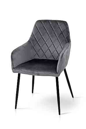 Стілець Томас XS-2836, чорний/велюр сірий Киев