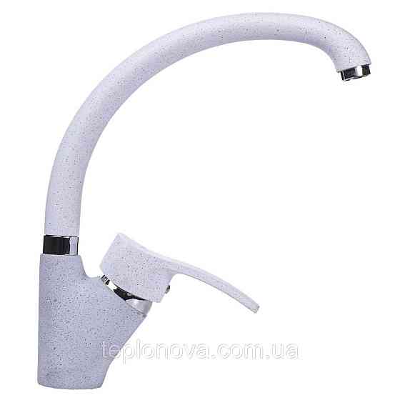 Смеситель для кухни Globus Lux QUEENSLAND GLQU-0203S-BIG-7-WHITE Черновцы