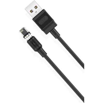 Дата кабель USB 2.0 AM to Lightning 1.0m 2.1A magnetic NB187 black XO (6920680879632) Винница