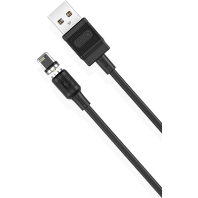 Дата кабель USB 2.0 AM to Lightning 1.0m 2.1A magnetic NB187 black XO (6920680879632) Вінниця - фото 1