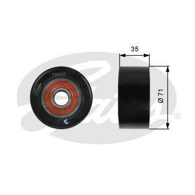 Ролик натяжителя ремня Gates T36417 Винница