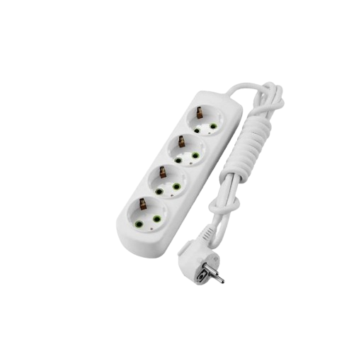 Подовжувач із заземленням 4 розетки 2м Letitia Лезард Житомир