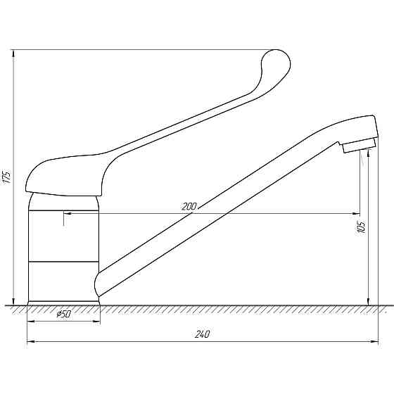 Змішувач для кухні Globus Lux CLINIC GLCA-1033 Луцьк
