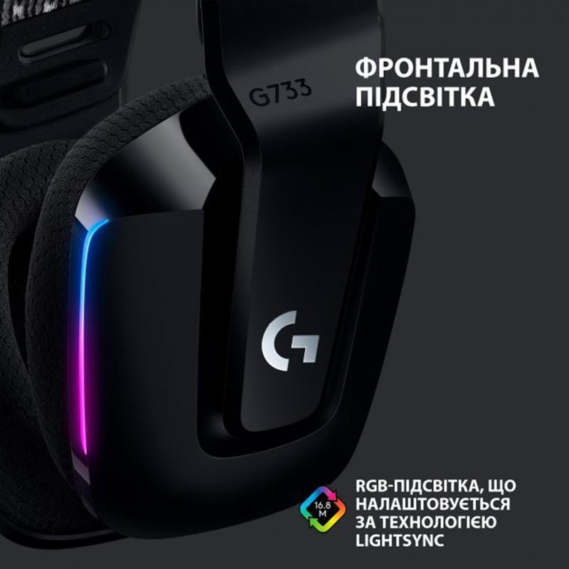 Гарнітура Logitech G733 Black (981-000864) Чорний Харьков - изображение 7