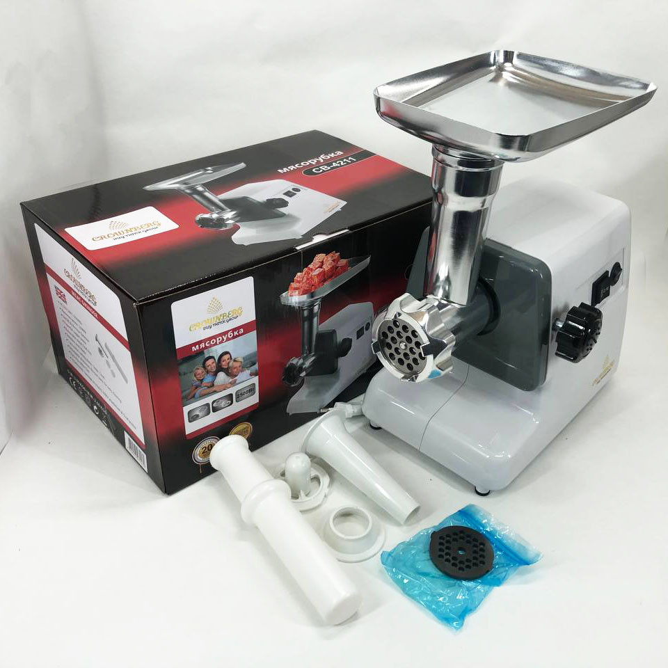 Топ мясорубок Crownberg CB-4211 2500Вт, Портативная мясорубка для кухни, Электромясорубка помощница OT-92 Львов - изображение 2