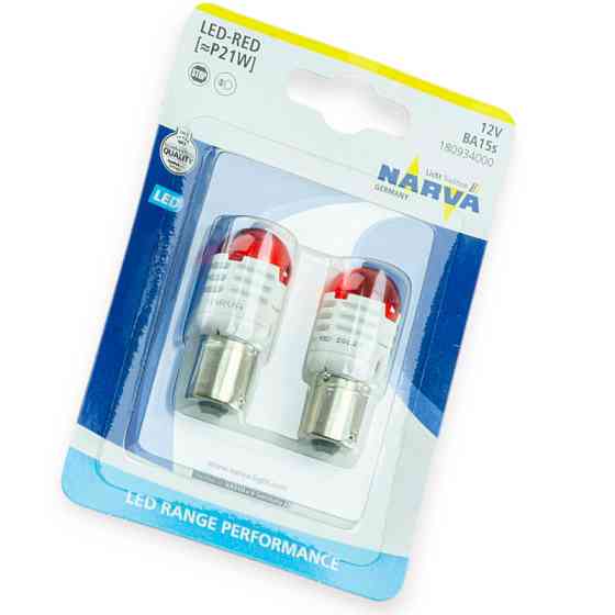 Автолампа светодиодная А 12-21 RED Led 1.75W NARVA Мукачево