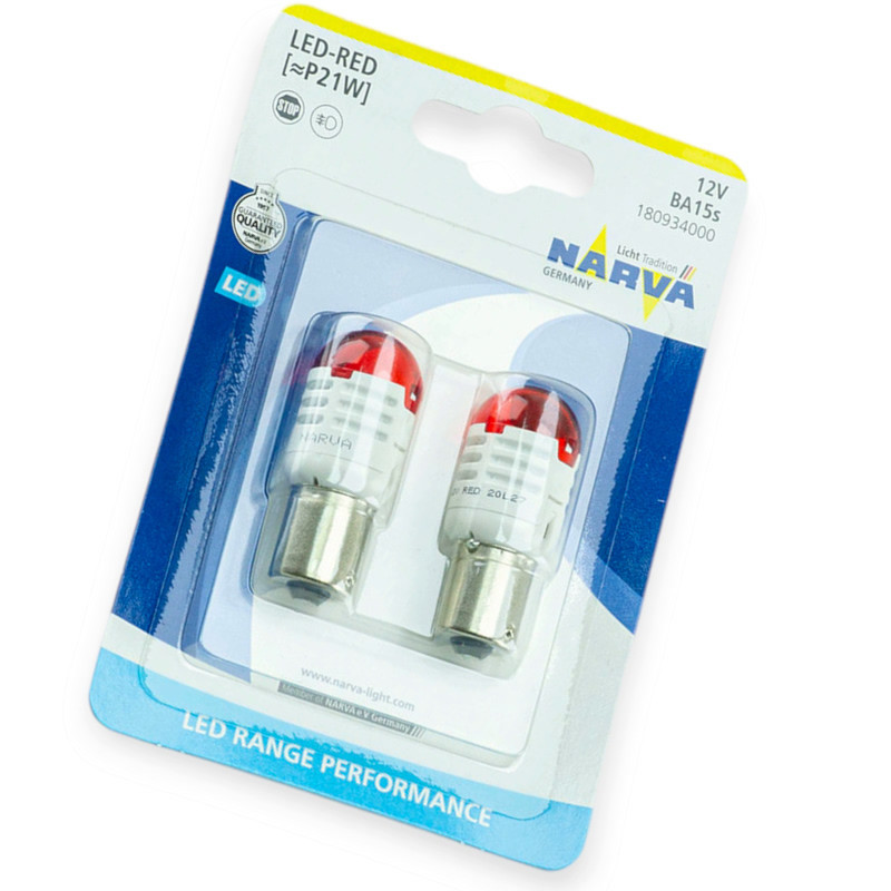 Автолампа светодиодная А 12-21 RED Led 1.75W NARVA Мукачево - изображение 1