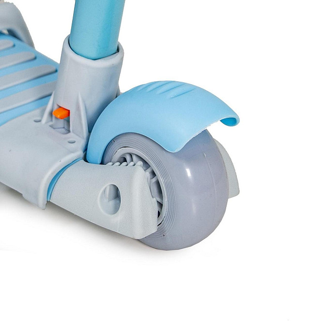 Детский самокат Smart 5 в 1 с защитными бортиком Pastel Blue. Для деток от 1 года Одесса - изображение 4