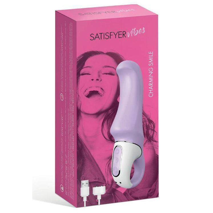 Мощный вибратор Satisfyer Vibes Charming Smile с гибким стволом, литой силикон, 12 режимов работы Sex Aura Киев - изображение 5