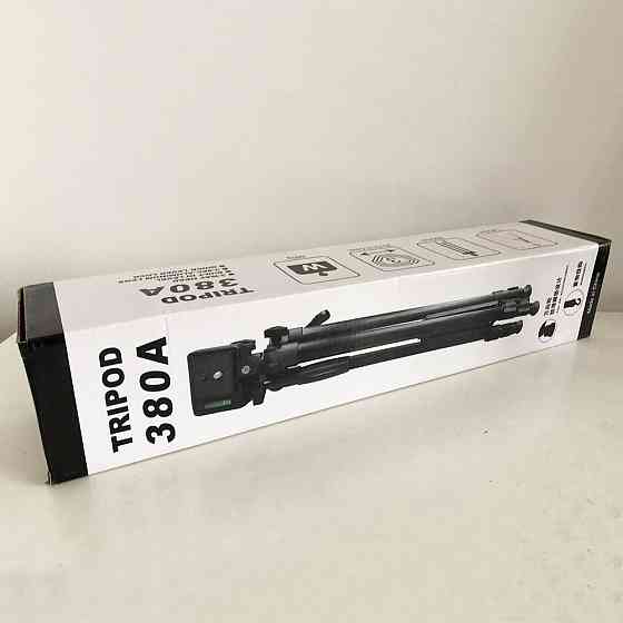 Штатив для блоггера TriPod 380A 0.50-1.35м, Штатив с устойчивой конструкцией для студии HX-19 Львов