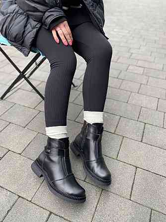 Черевики жіночі Соната Саша чорні (зима, шкіра натуральна) (6135) Коломия