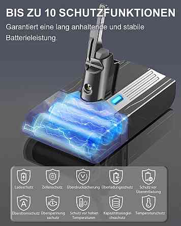 Аккумулятор для пылесоса Dyson V8 SV10 4.0 Ah с фильтром для Absolute, Animal Fluffy Motorhead сменная батарея Киев