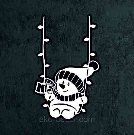 Декоративное настенное Панно «Снеговик», Декор на стену Киев