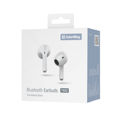 Навушники бездротові ColorWay slim CW-TWS2WT Earbuds білий Житомир