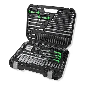 Професійний набір інструментів WINSO Pro 1/2", 1/4", 3/8", 72 зубці, CR-V, 147 одиниць Ковель - фото 1