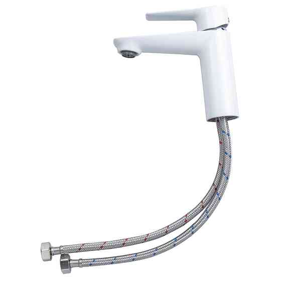 Змішувач GARDA Ø35 для раковини литий на шпильці CORSO (BC-2A121W) (9605003) Київ