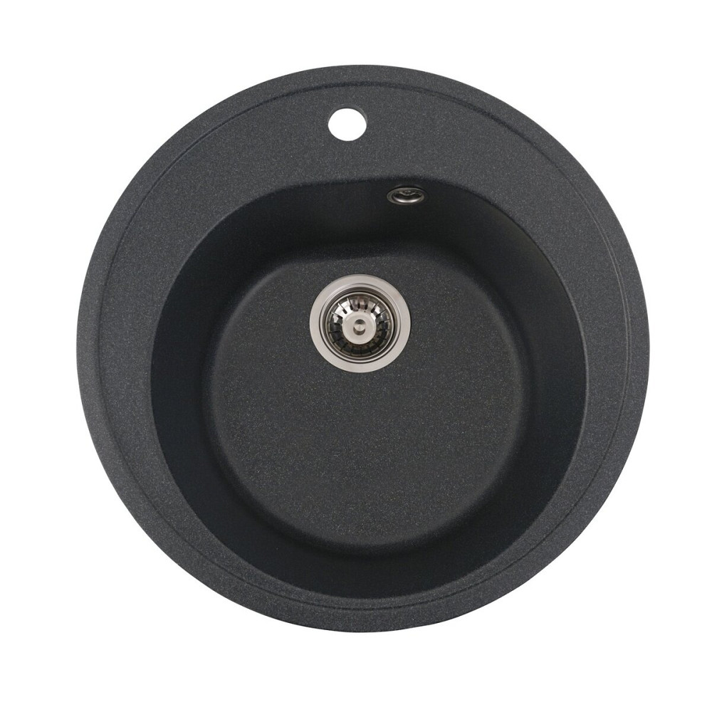 VALESO Гранітна мийка для кухні VALESO LUNA 510 матова Антрацит Коломия - фото 12