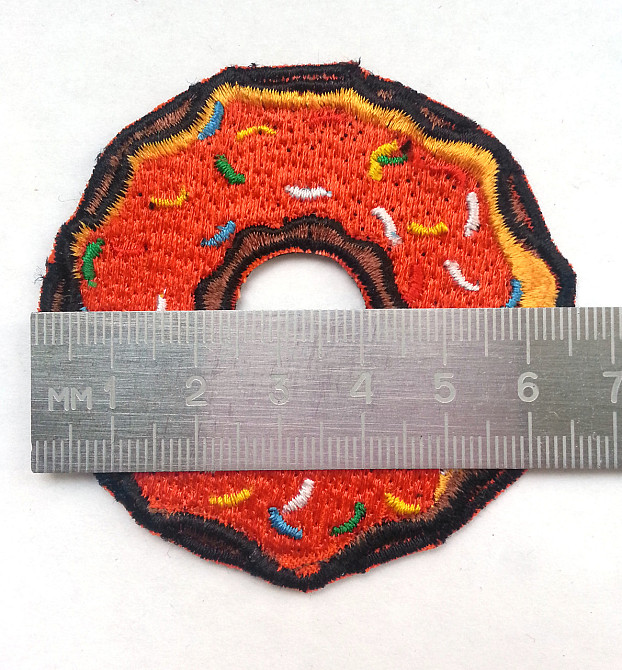 Нашивка патч Пончик (красный) Запоріжжя - фото 2