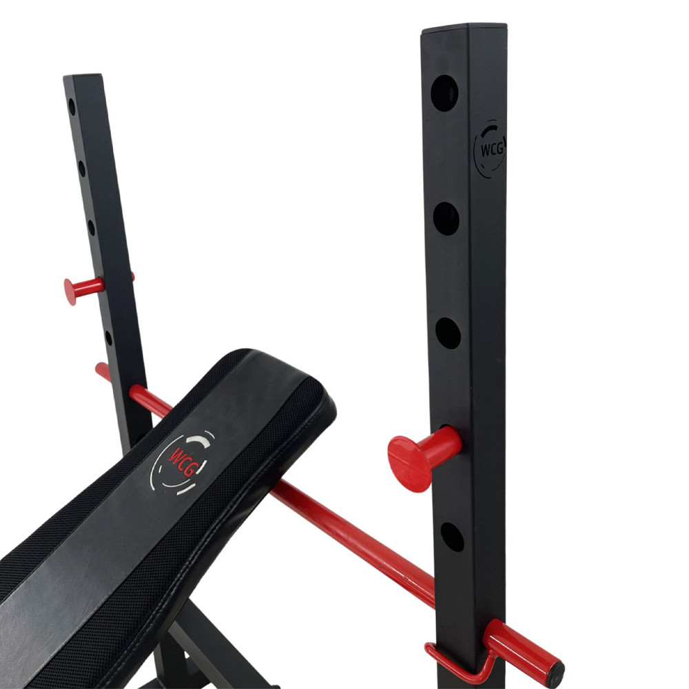 Лавка силова для жиму WCG DS 1500 + парта Скотта, похила лава для тренувань зі стійками під штангу Київ - фото 5