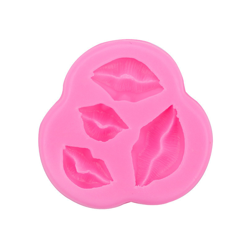 Молд силіконовий Губи 85 на 82 мм рожевий Київ - фото 5