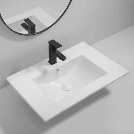 Раковина меблева Mixxus Premium CUBIC-1502 710х460х170mm з отвором під змішувач та переливом  ( MP6496 ) 30363 Харків
