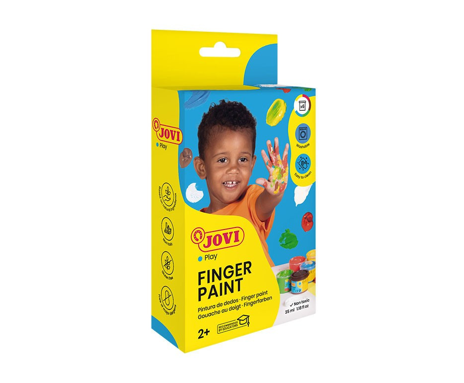 Фарби пальчикові Jovi 6 кольорів по 35мл (540B) Київ - фото 1