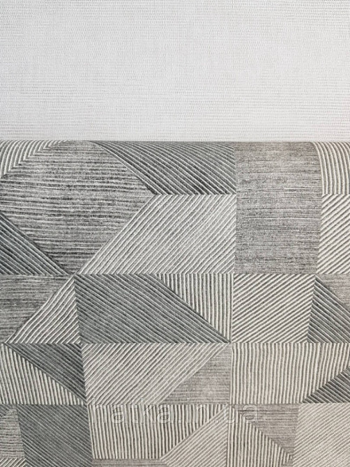 Обои виниловые на флизелиновой основе Decoprint BLOOMING BL22772 геометрия квадраты ромбы серый Київ - фото 1