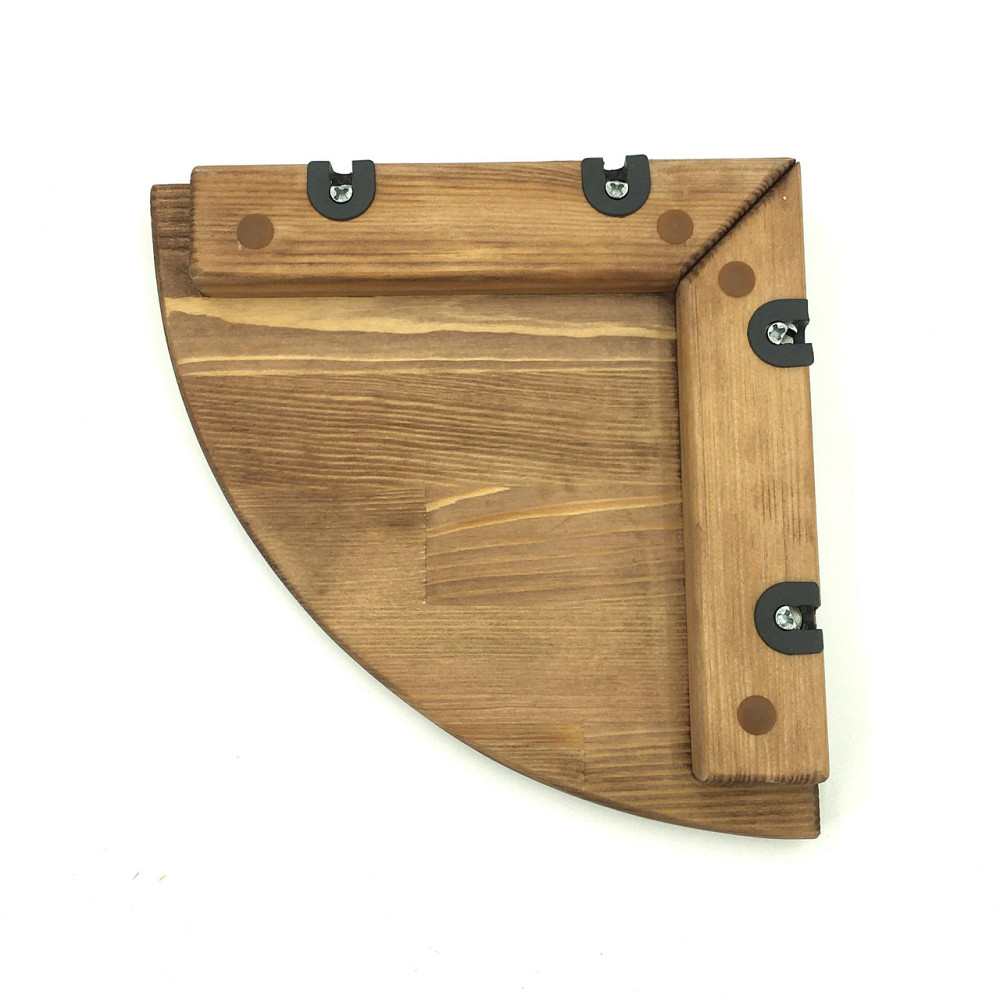 Угловая настенная полка 