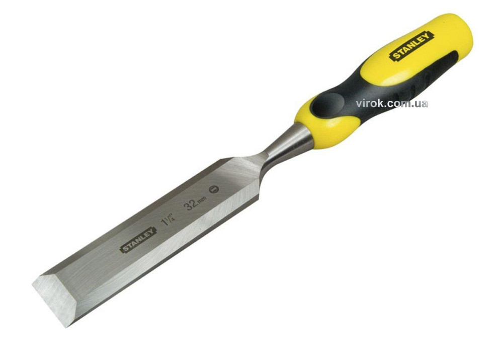 Стамеска STANLEY "DynaGrip": L = 150 мм, жало W = 28 мм. Одеса - фото 1
