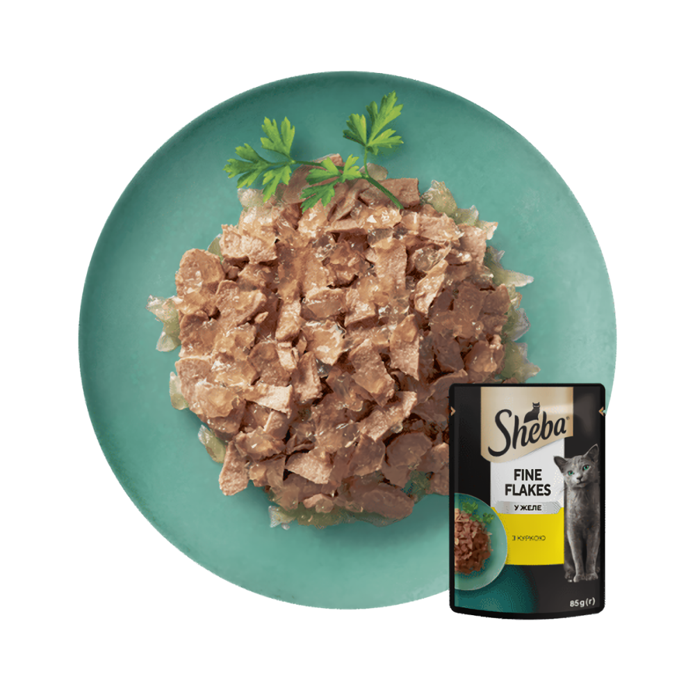 Влажный корм Sheba (Шеба) cij POU для взрослых кошек с курицей в желе 85 г (блок 28 шт) Винница - изображение 3