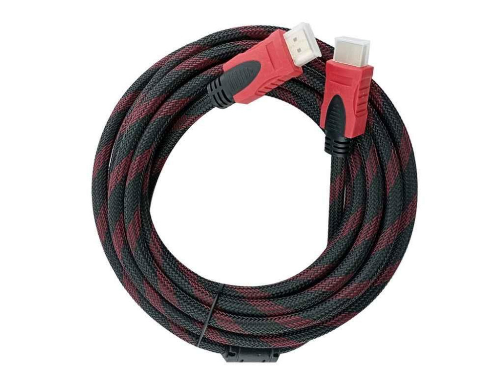 Кабель HDMI-HDMI V1.4 тканевий 5м ТМ Gerlax Київ - фото 1