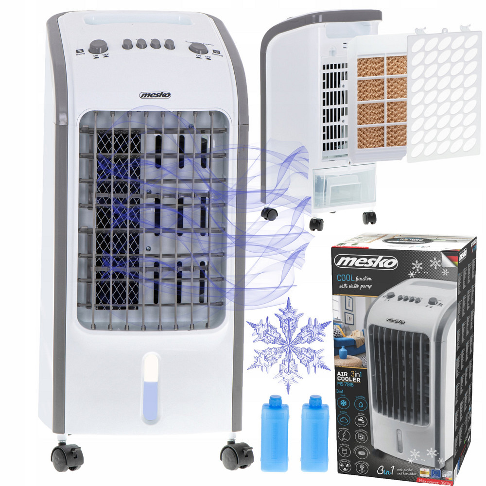 Кондиционер 3в1 охлаждения ,увлажнения и очистка 4 л Mesko MS (7918) 80 Вт Нововолынск - изображение 1