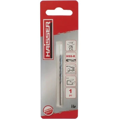 Свердло HAISSER по металу HSS - 3.2х36х65мм DIN 338, 1шт (21606) Вінниця - фото 1