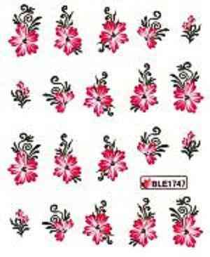 Наклейки для ногтей BLE1747 Киев