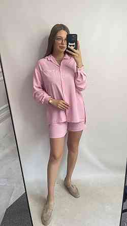 Костюм-трійка жіночий літній креп-жатка Зефірний M-L Харків