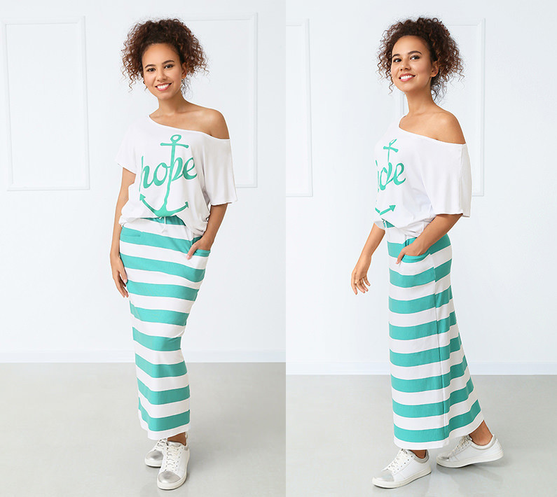 Літній костюм "Maritime" оптом | Розпродаж моделі Київ - фото 3