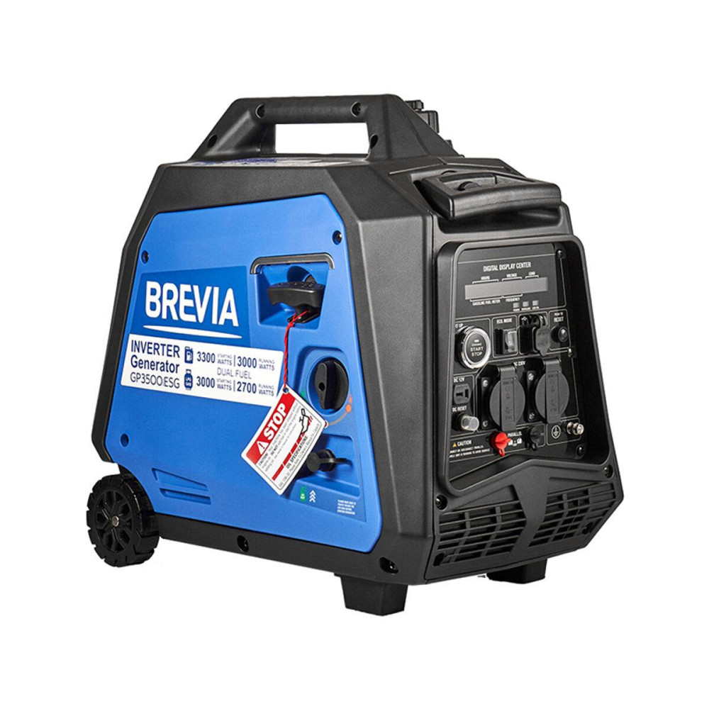 Генератор Brevia инверторный газобензиновый 3,3кВт DUAL FUEL (ном 3,0кВт) с электростартером Киев - изображение 1