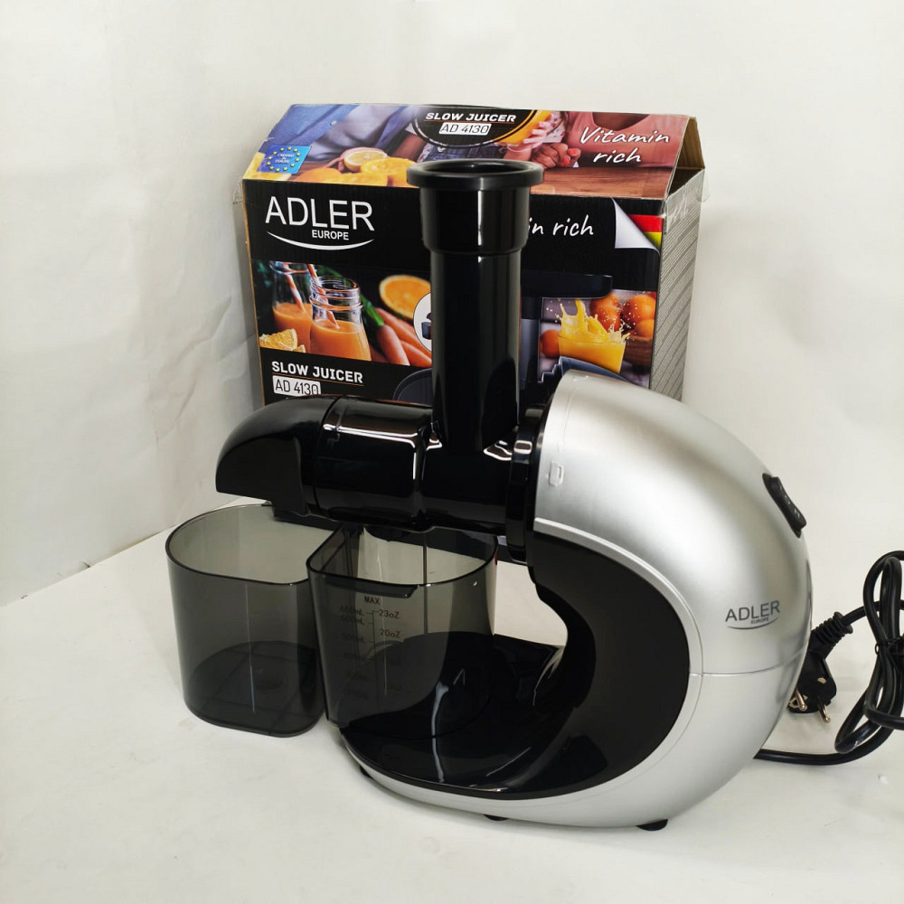 Соковитискач шнековий для цитрусових фруктів та овочів Adler AD 4130 домашній електричний на 150Вт GP-17 Львів - фото 6