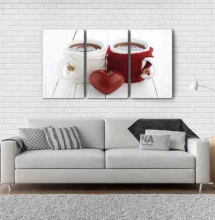 Модульна картина Дві чашки кави Art-70_3А Київ