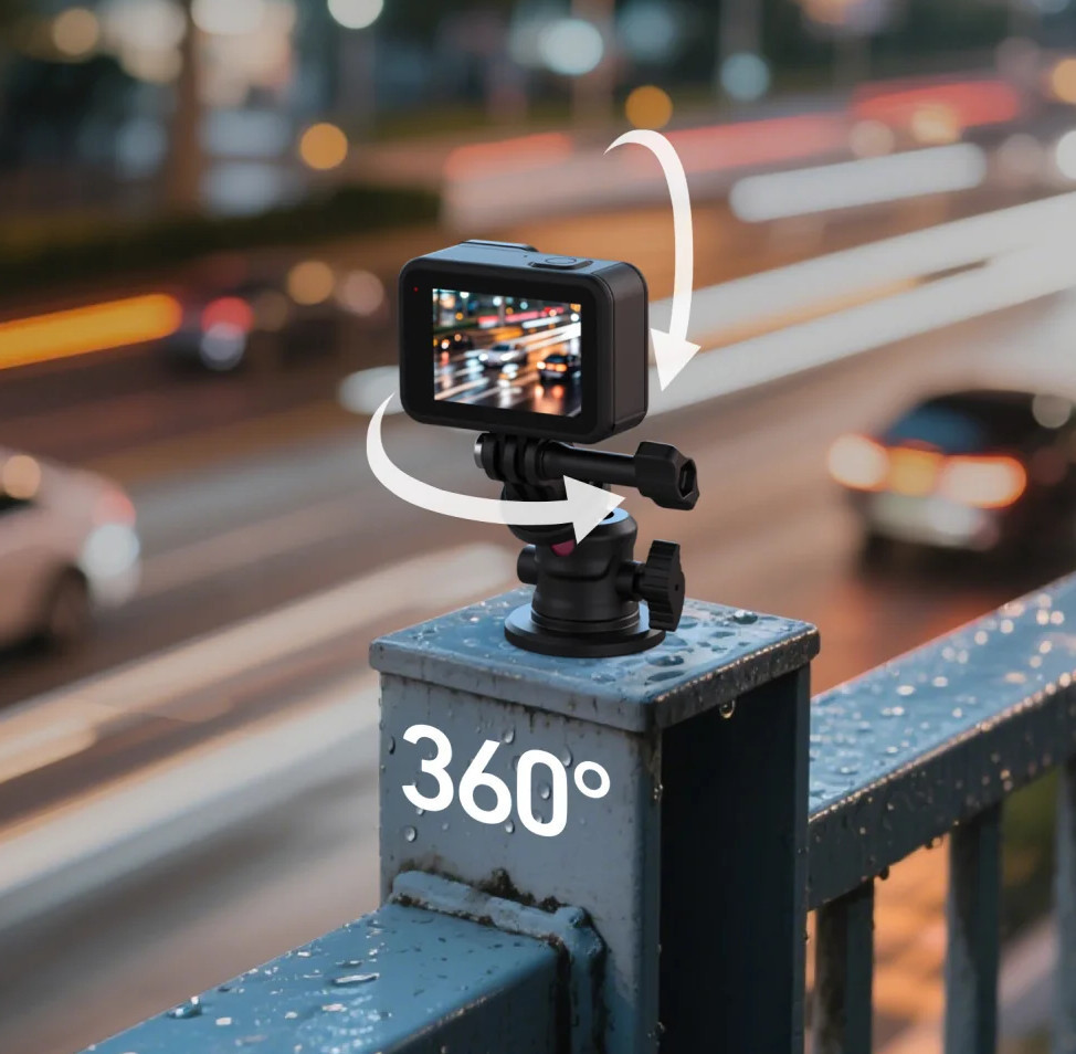 Магнитный держатель для экшн-камеры GoPro DJI Insta360 Telesin S7-JBK-12 Киев - изображение 13