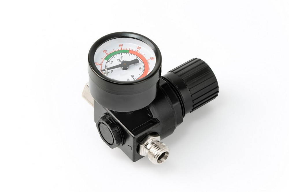 Фарбопульт MASTERTOOL HVLP ВБ 600 мл пластик Ø1.4 мм 150-220 л/хв 3-4 бар з манометром тип А 80-8910 Рівне - фото 5