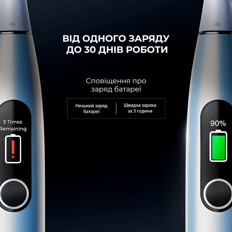 Розумна зубна електрощітка Oclean X Plus Pro Digital Silver (6970810556179) ( 11378 ) Харків - фото 7