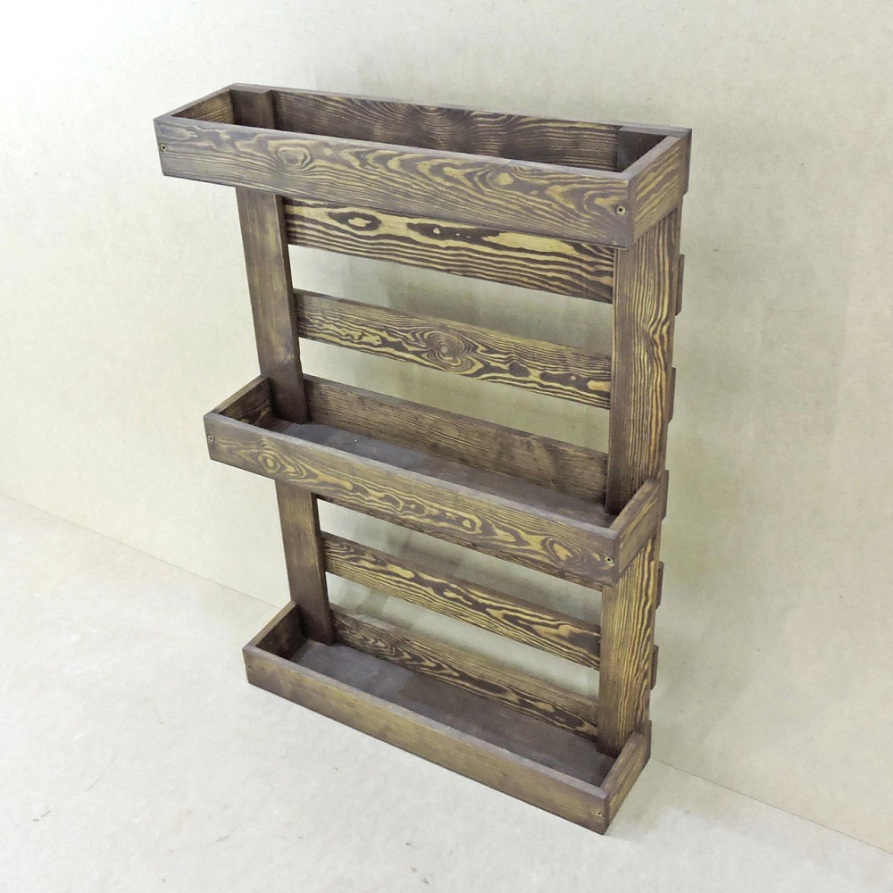 Полиця настінна для квітів "Табоан" капучино Миколаїв - фото 5