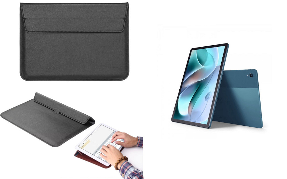 Чохол-конверт VitoCase для Motorola Moto Tab G70, з функцією підставки для планшета Чорний Київ - фото 1