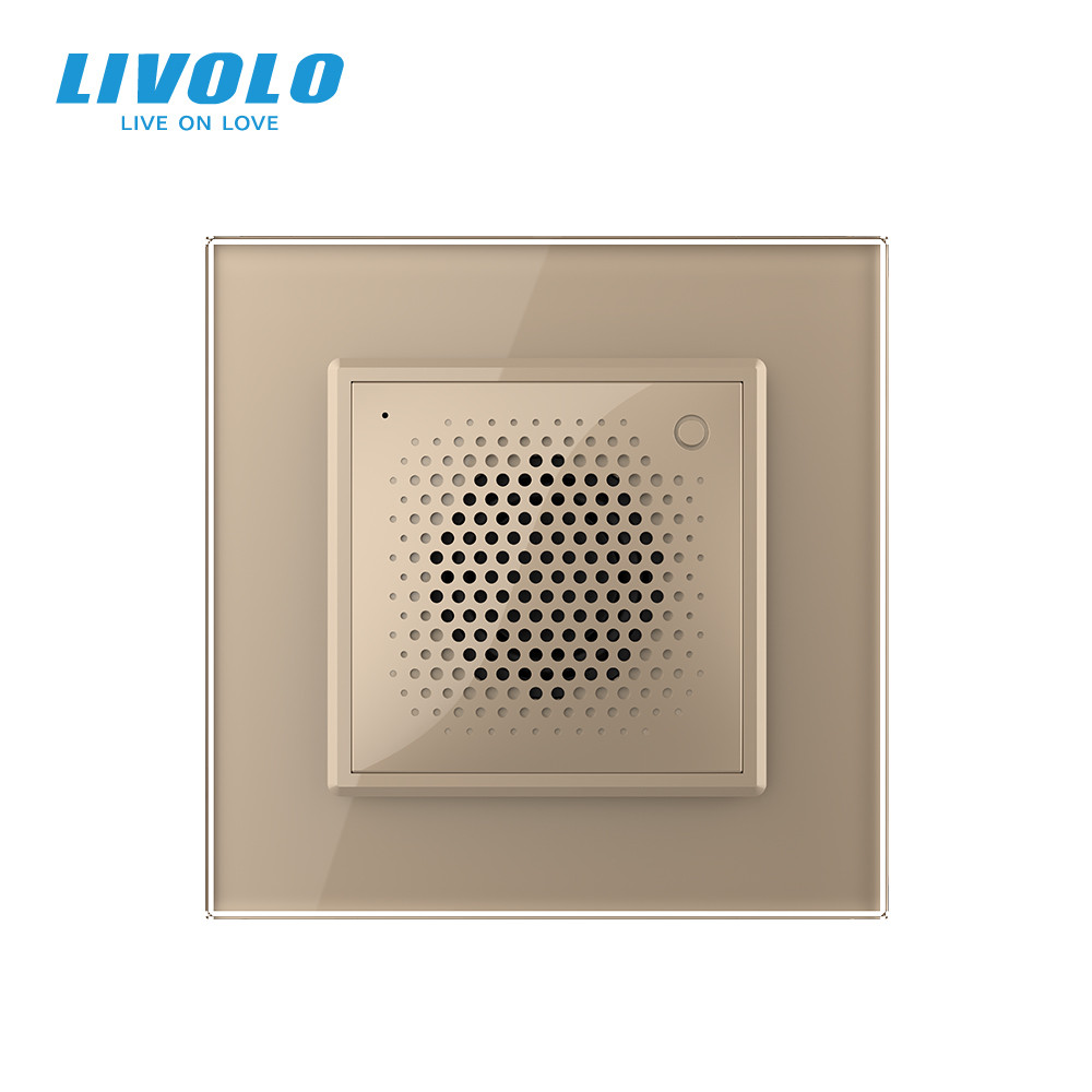 Розумний дверний дзвінок-сирена ZigBee Livolo золото скло (VL-C7-FCBZ-2AP) Коломыя - изображение 7