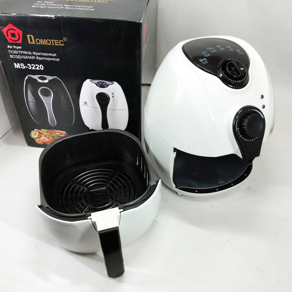 Картопля фрі без рослинної олії Domotec MS-3220 1300 W 4, 5 л, Аерогриль з механічним управлінням VB-50 Львів - фото 4