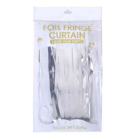 Дощик-штора фольгований для прикраси фотозони, білий Кам'янець-Подільський